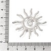Hammered Alloy Pendants PALLOY-B016-03A-P-3