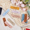 45Pcs 9 Colors PU Leather Label Tags DIY-GF0008-52-5