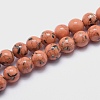 Sea Shell and Synthetic Turquoise Assembled Beads Strands G-G758-12-8mm-2