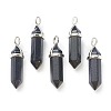 Synthetic Blue Goldstone Pointed Pendants G-M378-01P-A06-1
