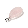 Natural Rose Quartz Pendants G-P474-01P-04-3