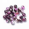 Rainbow Acrylic Imitation Pearl Beads OACR-R065-5mm-A12-1