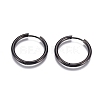 304 Stainless Steel Huggie Hoop Earrings EJEW-G272-01-20mm-B-1