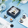   6 Sets 3 Style Iridescent Glass Dome Cover DJEW-PH0001-26A-5