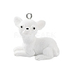 Opaque Resin Dog Pendants LS-RESI-P033-A03-1