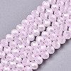 Electroplate Glass Beads Strands EGLA-A034-J10mm-A03-1