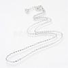 Iron Cable Chains Necklace Making MAK-R016-45cm-P-2