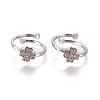Adjustable Brass Micro Pave Cubic Zirconia Finger Rings RJEW-L086-03P-1
