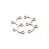 Tarnish Resistant 2 to 3 201 Stainless Steel Chandelier Components Links STAS-E088-30-1