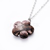Natural Gemstone Pendants Necklaces NJEW-JN02364-4
