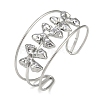 Non-Tarnish 304 Stainless Steel Wide Hollow Bowknot Open Cuff Bangles BJEW-Q348-04P-01-1