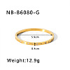 304 Stainless Steel Pave Cubic Zirconia Bangles FS-WG09E60-17-1