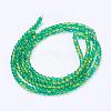 Spray Painted Crackle Glass Beads Strands CCG-Q002-4mm-07-3