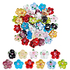 50Pcs 10 Colors Handmade Lampwork Beads Strands LAMP-ME0001-03-1