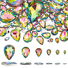 94Pcs 6 Style Glass Rhinestone Cabochons GLAA-FG0001-15-1