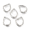 Brass Irregularity Spring Gate Rings KK-U072-43A-P-1