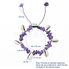 Adjustable Nylon Thread Braided Bead Bracelets BJEW-JB04951-03-2
