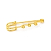 Iron Brooch Findings KK-Q491-G-1