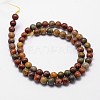 Natural Polychrome Jasper/Picasso Stone/Picasso Jasper Bead Strands X-G-D840-85-4mm-2