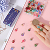 70Pcs 7 Colors Transparent Spray Painted Glass Charms GLAA-SC0001-91-3