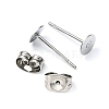 100Pcs 304 Stainless Steel Stud Earring Findings STAS-YW0001-43E-3