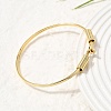 Brass Open Cuff Bangles with S Clasps for Women KK-CBA782E-01-3