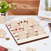 Wood Earring Card Display Stands EDIS-WH0039-01-5