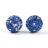 Polymer Clay Pave Rhinestone Beads RB-T018-01B-2