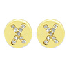 Brass Micro Pave Clear Cubic Zirconia Beads KK-T030-LA843-XX3-1