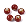 Vintage Handmade Porcelain Beads PORC-Q006-13A-28-1