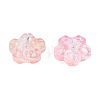 Transparent Spray Painted Glass Beads GLAA-N035-029-G03-3
