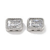 Brass Micro Pave Cubic Zirconia Beads KK-C051-48P-04-1