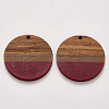 Resin & Walnut Wood Pendants RESI-S384-009A-A01-1