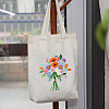 DIY Flower Bouquet Pattern Tote Bag Embroidery Kit PW22121379364-1