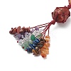 7 Chakra Gemstone Hanging Decorations HJEW-JM00805-02-5