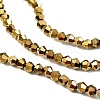 Transparent Electroplate Glass Beads Strands X-EGLA-A039-T3mm-UA11-3