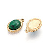 Natural Green Spot Jasper Pendants STAS-T064-61A-2