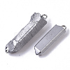 PVD Vacuum Plating Natural Quartz Crystal Pendants G-R461-07F-2