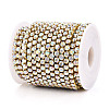 Brass Rhinestone Strass Chains CHC-T001-SS24-02G-3