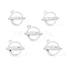Rack Plating Brass Pave Clear Cubic Zirconia Bead Cage Pendants KK-G464-10S-4