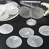 60pcs Flat Round Capiz Shell Pendants SSHEL-SC0001-49-5