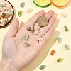20Pcs atural Red Aventurine & Green Aventurine & Blue Aventurine & Quartz Crystal & Rose Quartz Beads G-YW0002-62-3