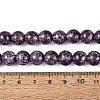Transparent Half Spray Painted Glass Beads Strands LS-GLAA-Q110-02A-10-4