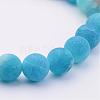 Natural Weathered Agate(Dyed) Stretch Beads Bracelets BJEW-JB02513-04-2