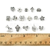 64Pcs 16 Styles Tibetan Style Alloy European Large Hole Beads FIND-FS0002-63-5