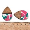 Resin and Walnut Pendants FIND-R051-15D-3