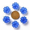 Transparent Frosted Acrylic Bead Caps MACR-S371-04A-751-3