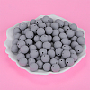 Round Silicone Focal Beads SI-JX0046A-99-6