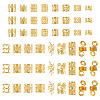 170Pcs 17 Styles Iron Hair Coil Cuffs OHAR-TA0001-12G-3