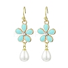 Alloy Enamel Dangle Earrings EJEW-JE06294-02-4